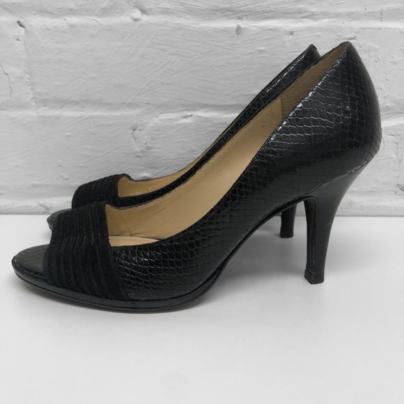 Cole Haan Women's Stilettos Open Peep Toe Heels Size 8 - Picture 2 of 8